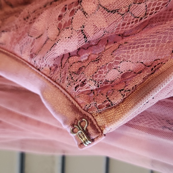 Brenda Knight x Free People Anne Tulle Maxi Skirt Mauve Pink Fairy Cottage - Picture 11 of 13